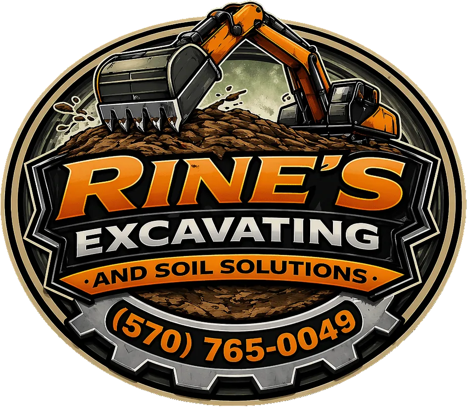 Rine's Excavating and Soil Solutions Logo